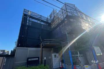 小滝台マンションの外観（北西側から）