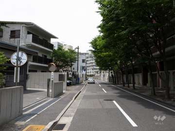 敷地北側の前面道路
