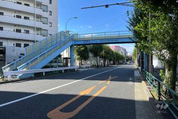 敷地北側の前面道路　