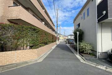 敷地南側の前面道路　