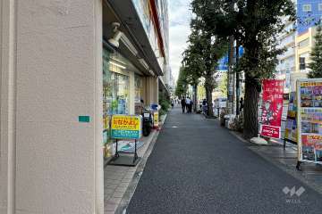 敷地北側の前面道路（東側から）