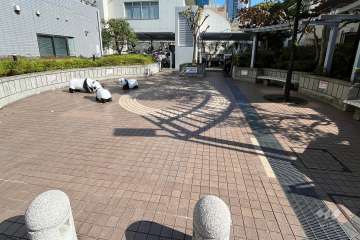 敷地内のポケットパーク