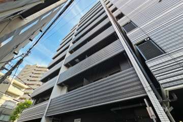 メイクス新中野アジールコートの外観（北西側から）