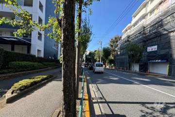敷地南側の前面道路