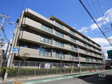 ディオレ甲子園四番町の外観（南西側から）