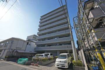 エスリード夙川東の外観（北東側から）