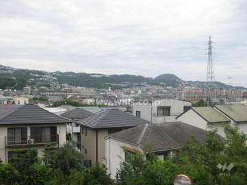 マンション敷地から北東向きの眺望
