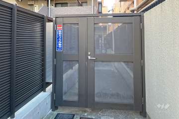 駐輪場の出入り口