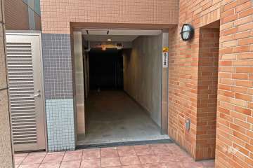 敷地部分にある駐輪場
