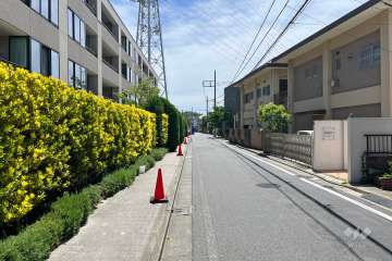 敷地南側の前面道路