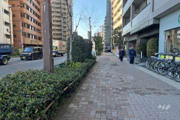 敷地南側の前面道路