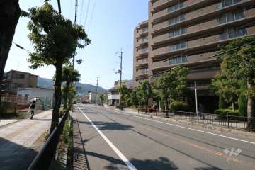 敷地南西側の前面道路