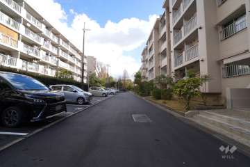 敷地北側の前面道路