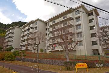 若山台第1住宅23号棟の外観（南東側から）