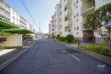 敷地北側の前面道路