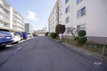 敷地北側の前面道路