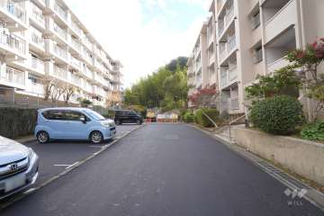 敷地北側の前面道路