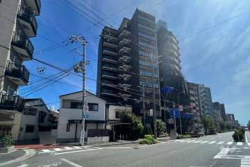 アスヴェル新大阪SOUTHの外観（北東側から)