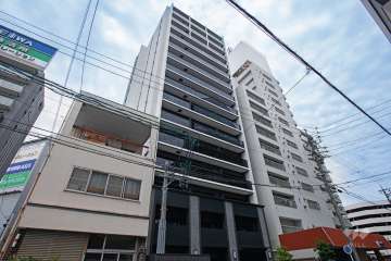 オープンレジデンシア名古屋フロントの外観（南西側から）