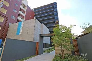 オープンレジデンシア今池の外観(北西側から)