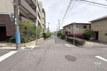 敷地南側の前面道路