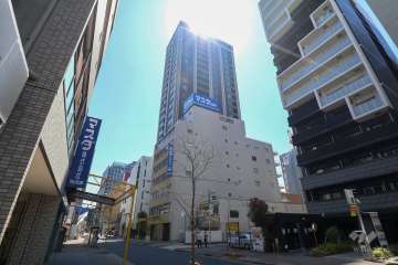 プラウドタワー名古屋丸の内ステーションマークスの外観（北東側から）