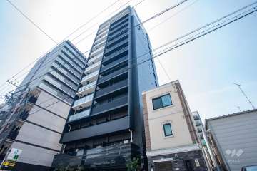 プレサンス鶴舞ファーストの外観（北西側から）