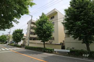 朝日ヶ丘コーポの外観（北側から）