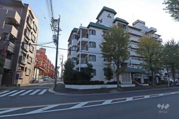 三旺マンション上社の外観（北東側から）