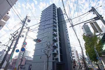 オープンレジデンシア東別院の外観（北東側から）