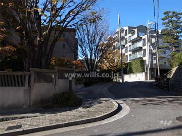 敷地北側の前面道路