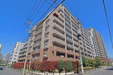 シティウインズ品川ガーデンコートの外観（南西側から）