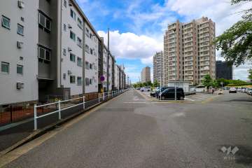 敷地北側の前面道路（東側から）