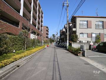 敷地南側の前面道路