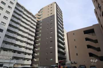 プレサンスロジェ丸の内CENTRAL-CASAの外観(南西側から)