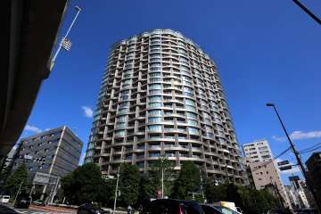 パークコート神宮北参道タワーの外観(北西側から)