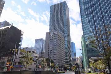 虎ノ門ヒルズレジデンシャルタワーの外観(北東側から)