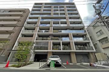 ピアース武蔵小杉の外観(東側から)