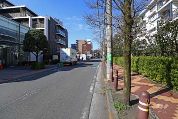 敷地南側の前面道路（東側から）