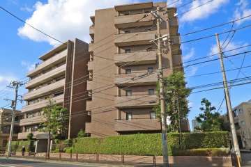 元住吉南パークホームズの外観（南側から）