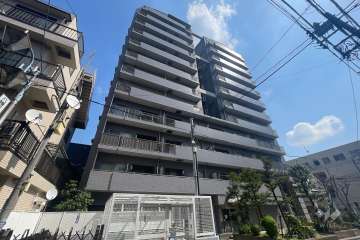 ヴィルヌーブ新丸子の外観（北西側から）