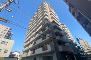 新丸子パークホームズの外観（南東側から）　