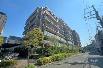 元住吉東パークホームズの外観（北西側から）