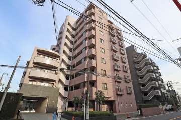クレッセント新丸子2の外観(北西側から)