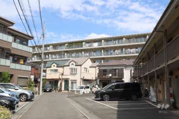 ダイアパレス等々力緑地の外観(南側から)　