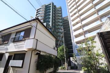 パークスクエア多摩川グリーンレジデンスの外観(北東側から)