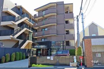 グリフィン武蔵中原スクエアコートの外観（北西側から）