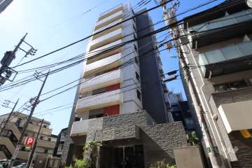 シェフルール元住吉の外観(北東側から)