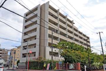 クレストフォルム武蔵小杉御殿町の外観（北西側から）