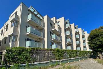 ブランズ武蔵小杉の外観(南西側から)